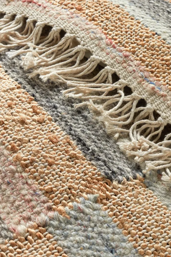 Ravel Stripe Handwoven Wool Rug