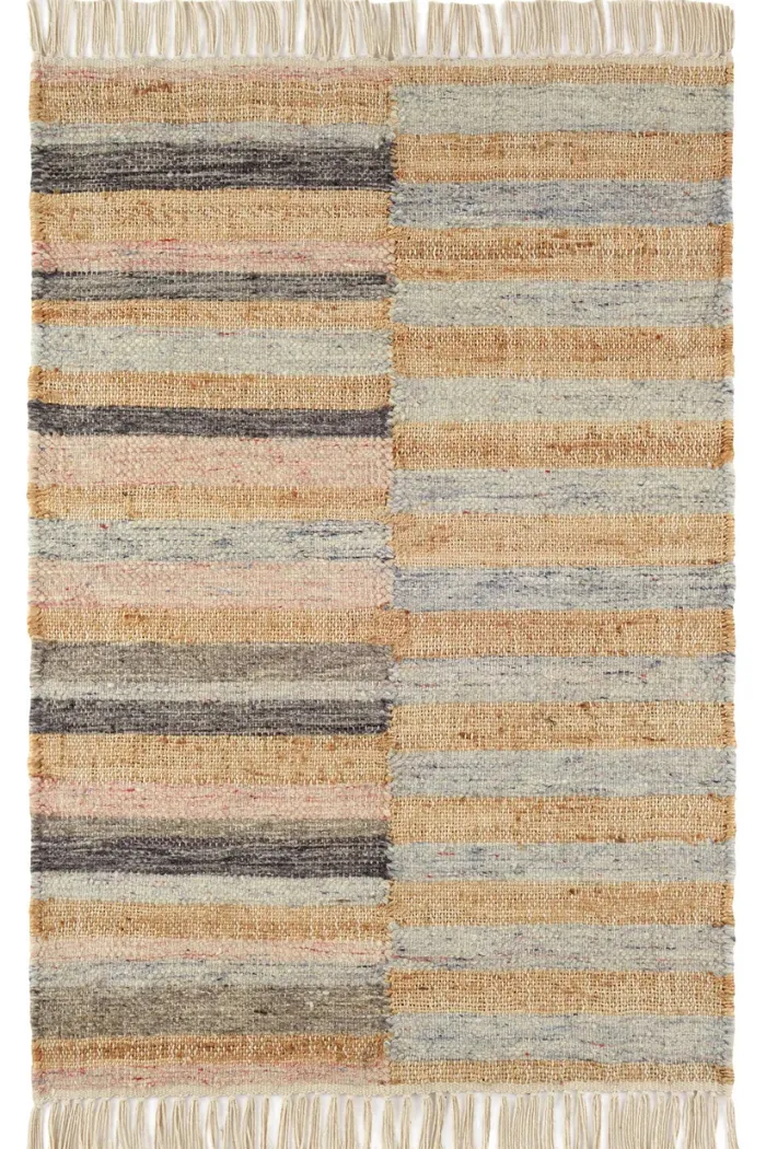 Ravel Stripe Handwoven Wool Rug