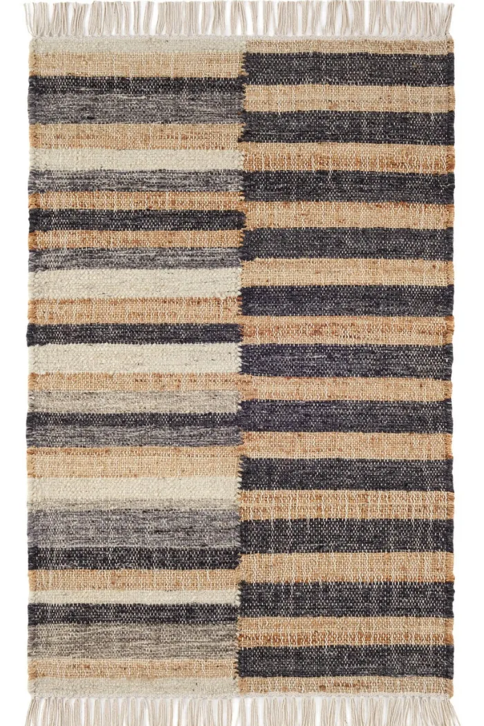 Ravel Stripe Handwoven Wool Rug