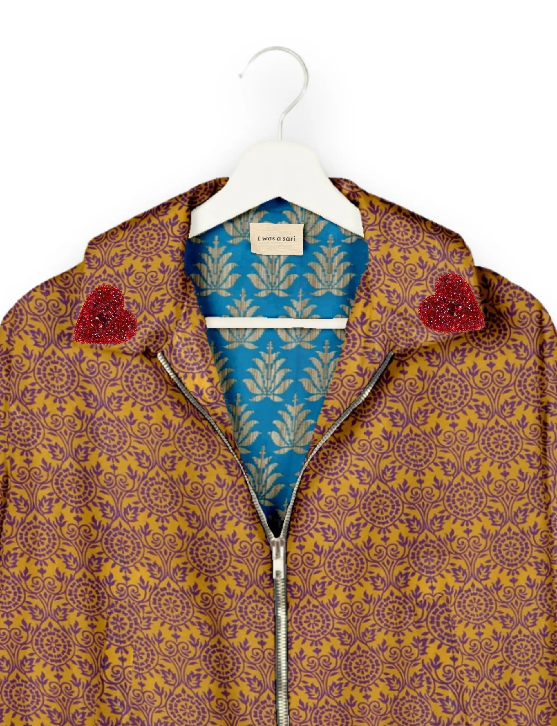 RED HEART BOMBER JACKET