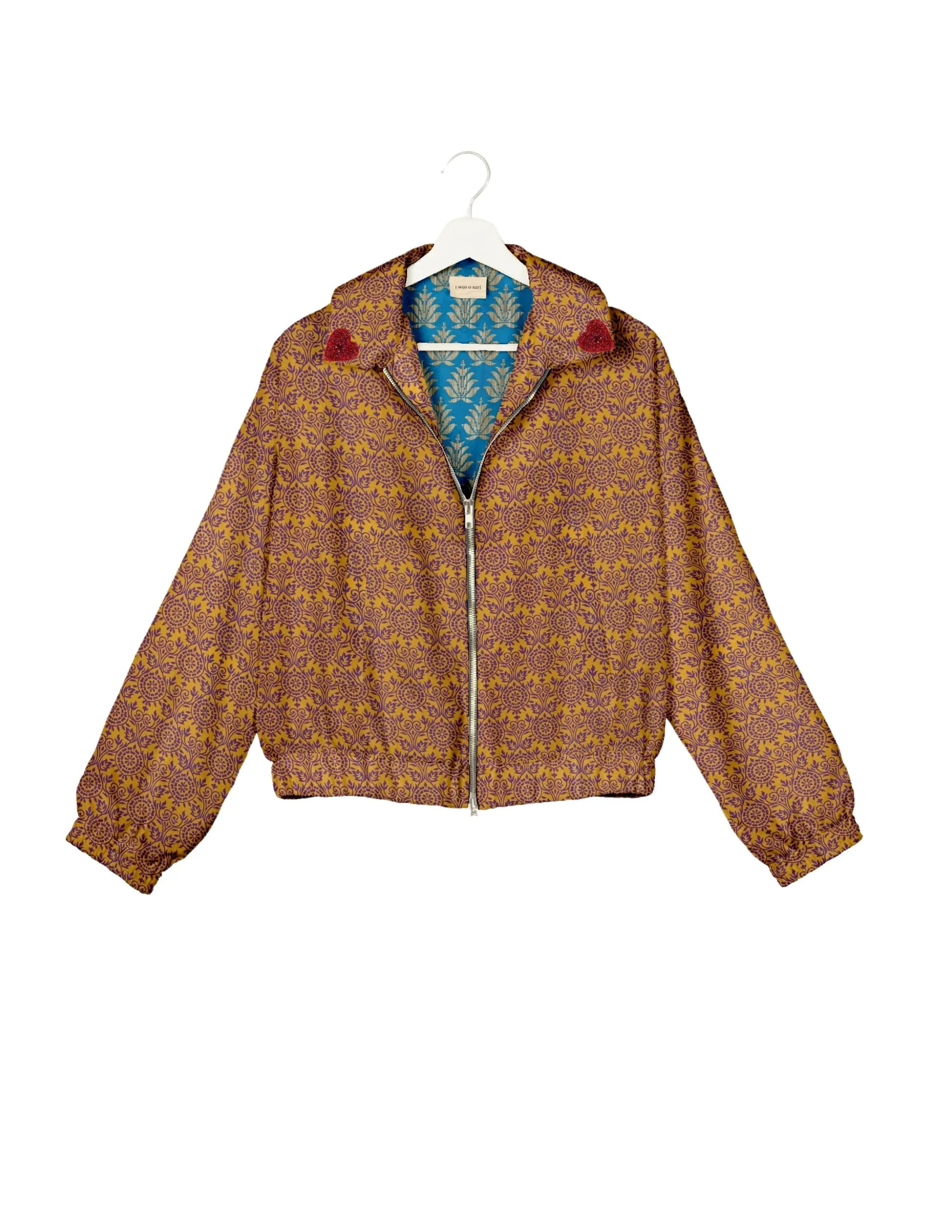 RED HEART BOMBER JACKET