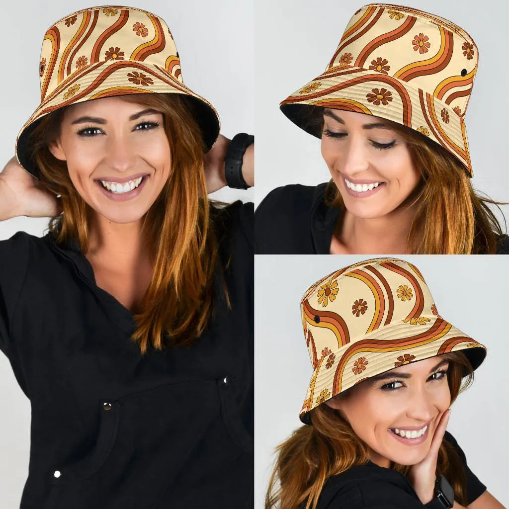 Retro Print Unisex Bucket Hat