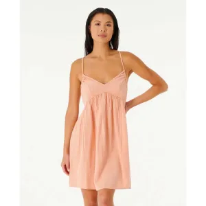 RIP CURL CLASSIC SURF COVER UP DRESS LIGHT CORAL