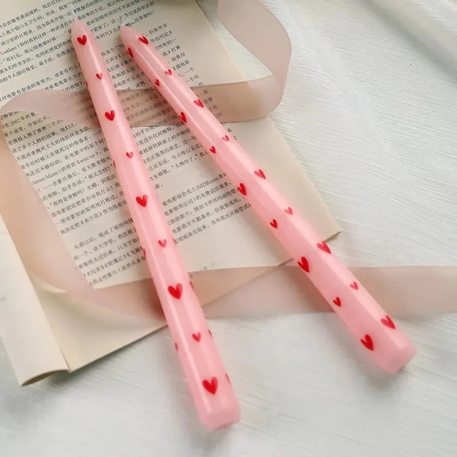 Romantic Rose Scented Taper Candle