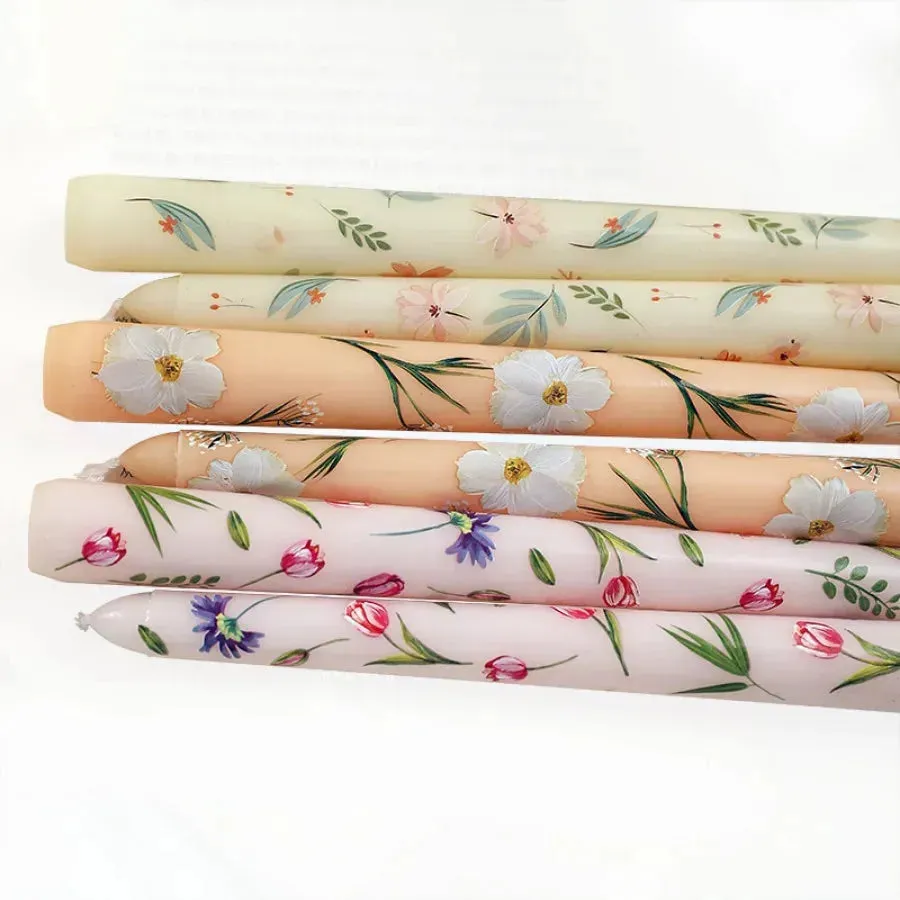 Romantic Rose Scented Taper Candle