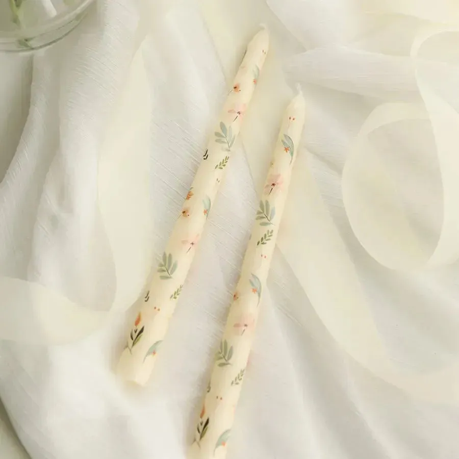 Romantic Rose Scented Taper Candle