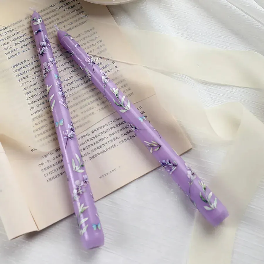 Romantic Rose Scented Taper Candle