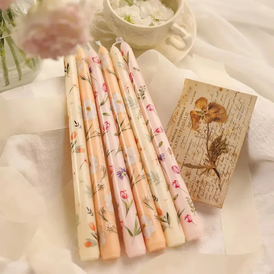 Romantic Rose Scented Taper Candle