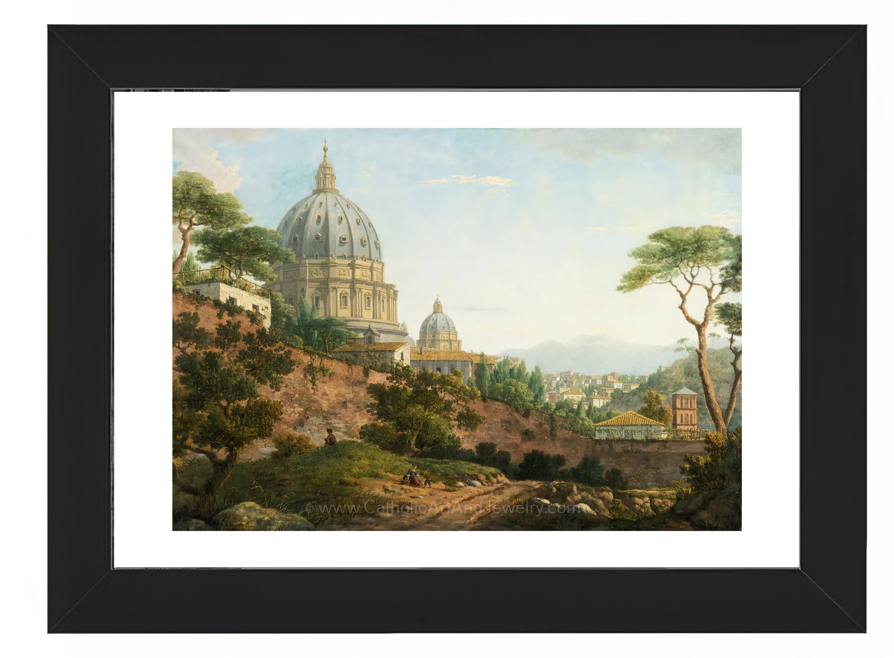 Rome, a View of Saint Peter's Basilica – 4 sizes – William Marlow– Catholic Art Print