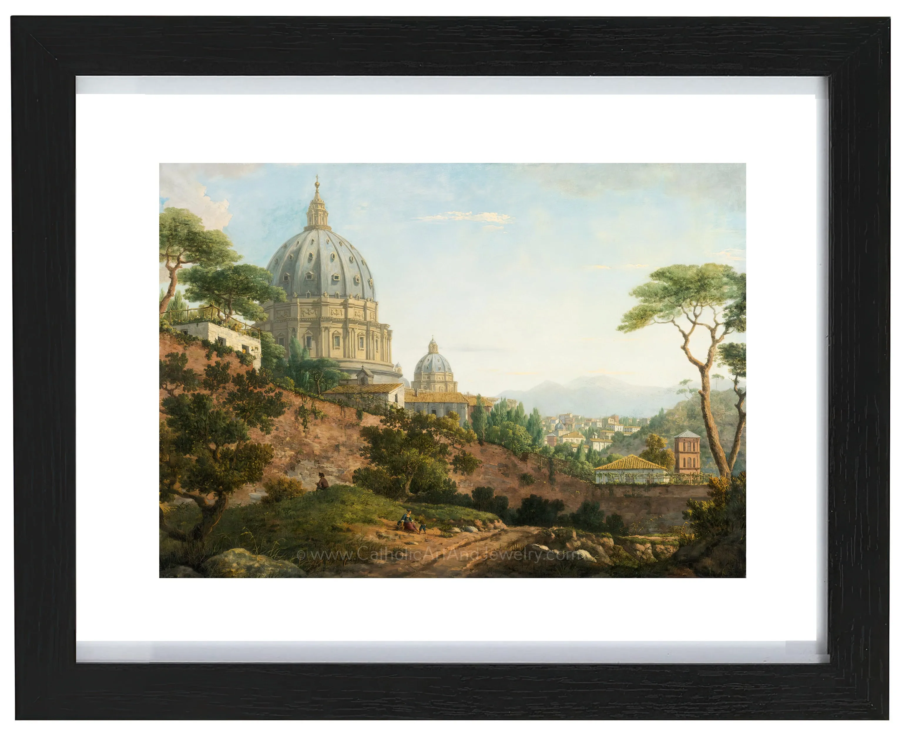Rome, a View of Saint Peter's Basilica – 4 sizes – William Marlow– Catholic Art Print