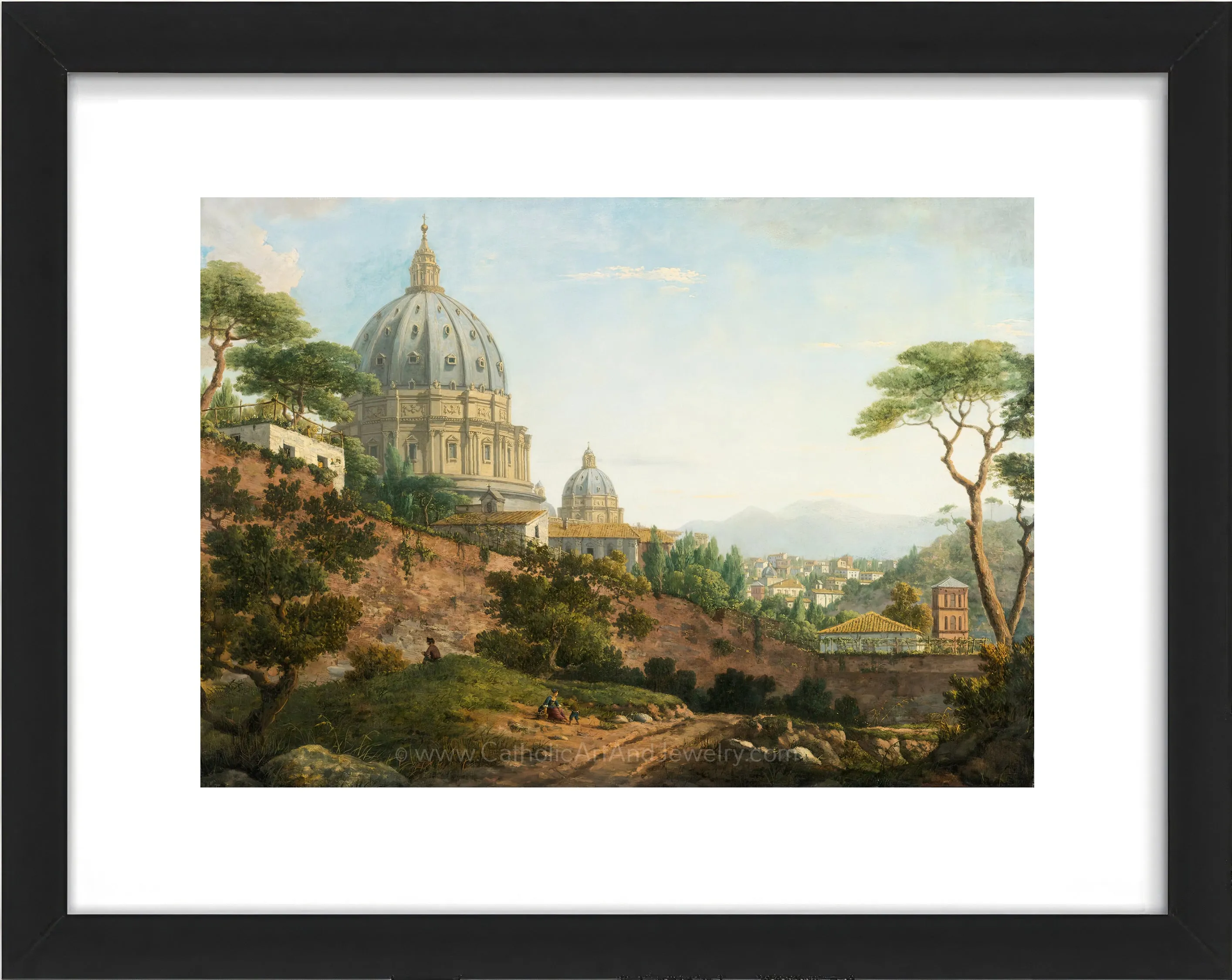 Rome, a View of Saint Peter's Basilica – 4 sizes – William Marlow– Catholic Art Print