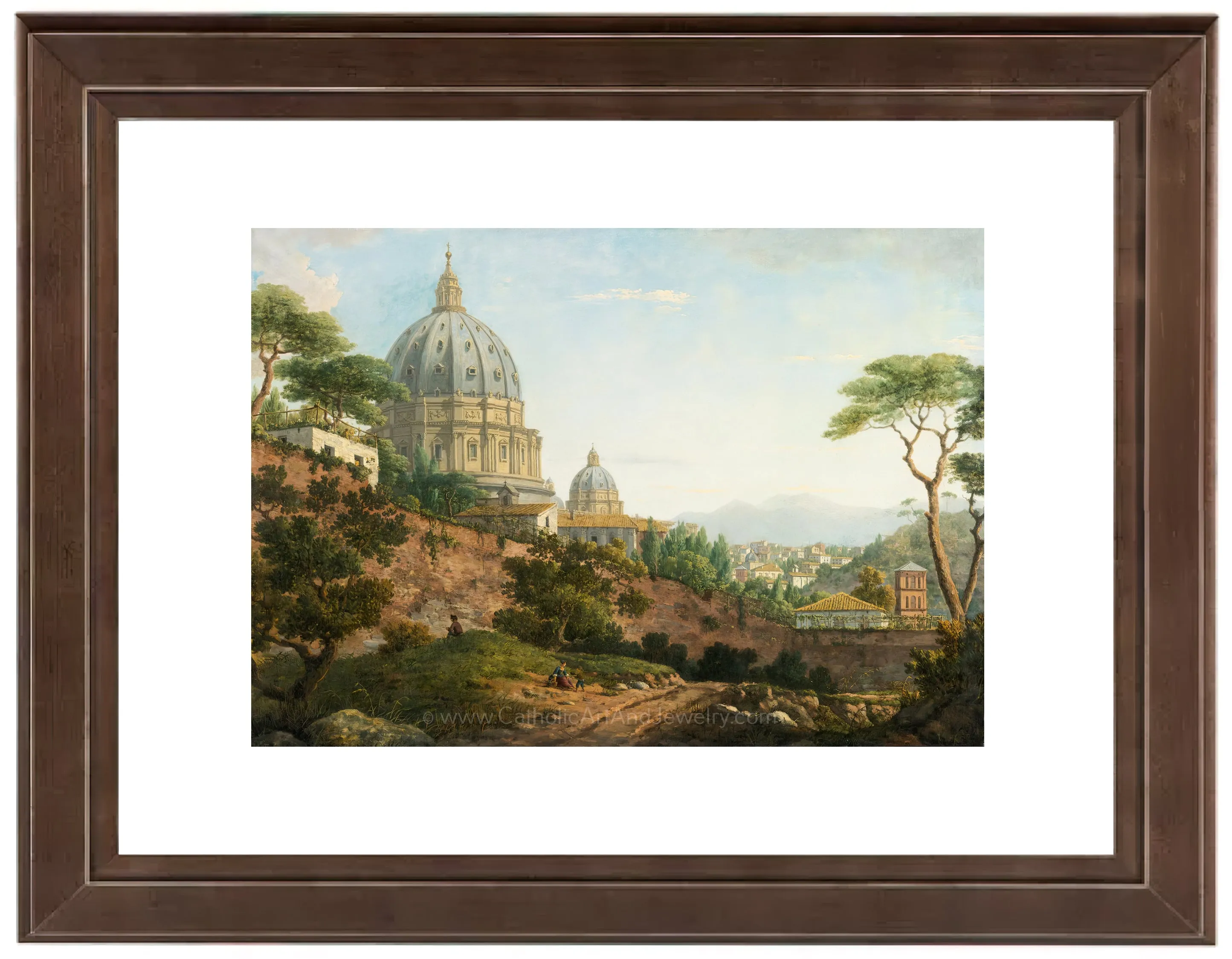 Rome, a View of Saint Peter's Basilica – 4 sizes – William Marlow– Catholic Art Print