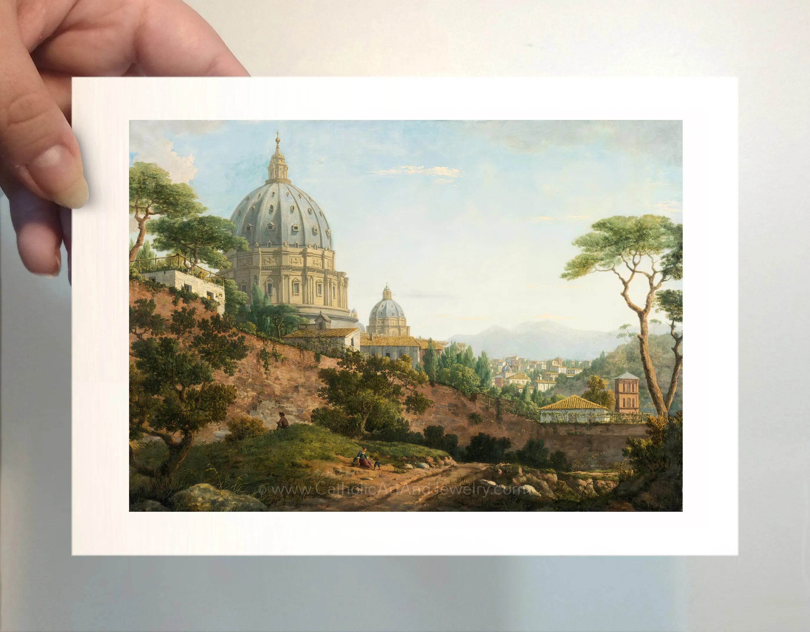 Rome, a View of Saint Peter's Basilica – 4 sizes – William Marlow– Catholic Art Print