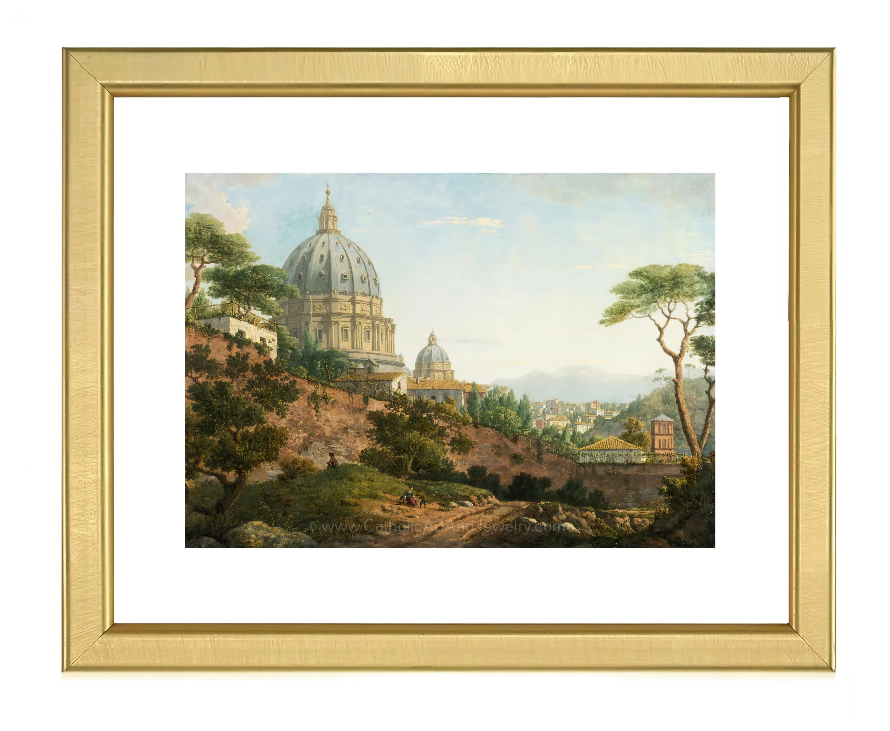 Rome, a View of Saint Peter's Basilica – 4 sizes – William Marlow– Catholic Art Print