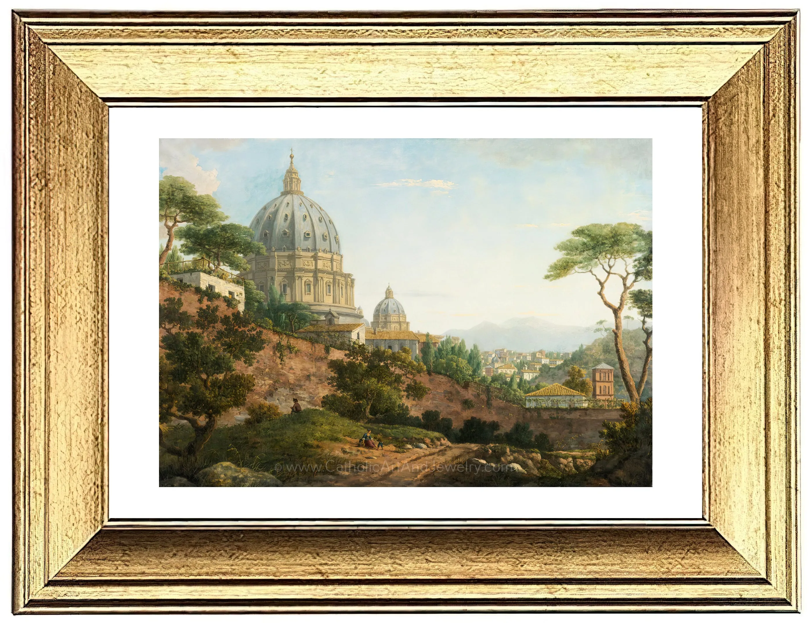 Rome, a View of Saint Peter's Basilica – 4 sizes – William Marlow– Catholic Art Print