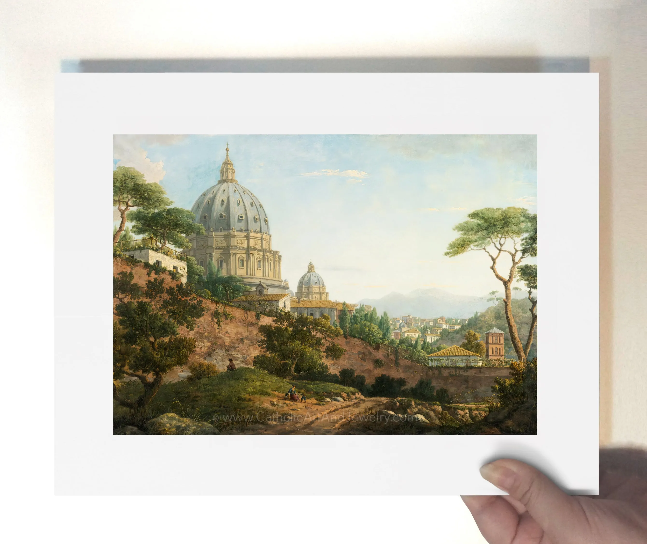 Rome, a View of Saint Peter's Basilica – 4 sizes – William Marlow– Catholic Art Print