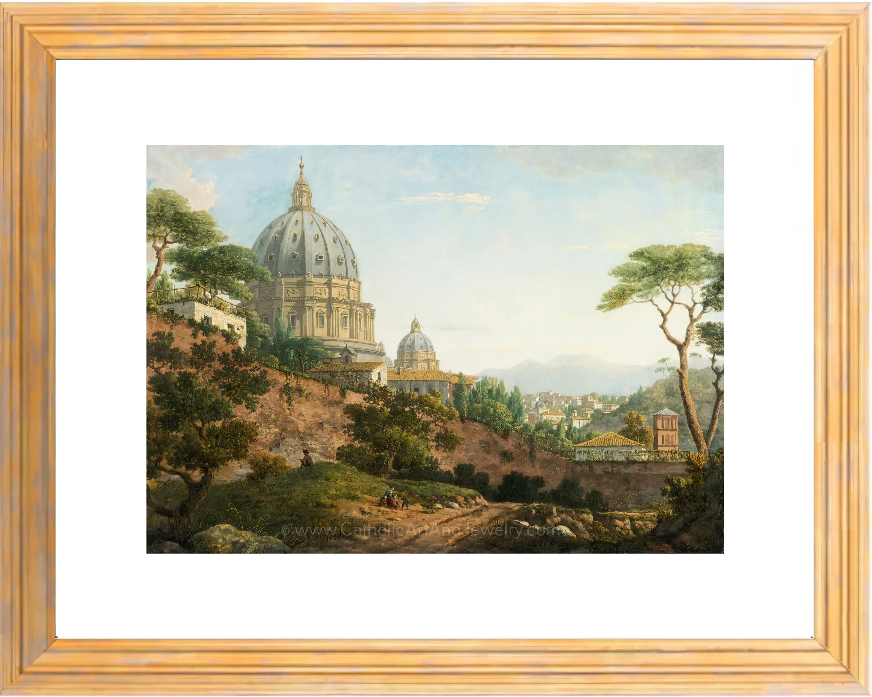 Rome, a View of Saint Peter's Basilica – 4 sizes – William Marlow– Catholic Art Print