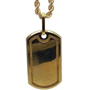 Rope Chain 4.0MM 10K With Armytag en OR 10K MNG-027