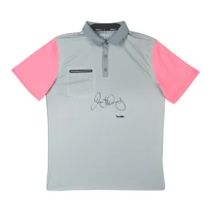 Rory McIlroy Autographed Grey, Pink and Silver Nike Polo