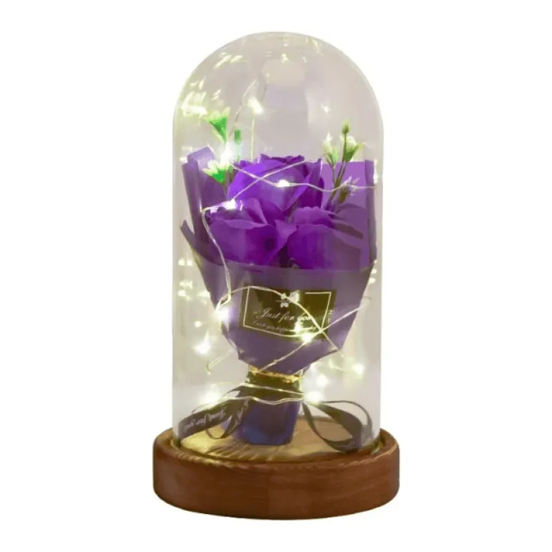 Rose Flower Bouquet Dome – Elegant Romantic Gift Idea