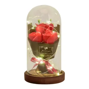 Rose Flower Bouquet Dome – Elegant Romantic Gift Idea