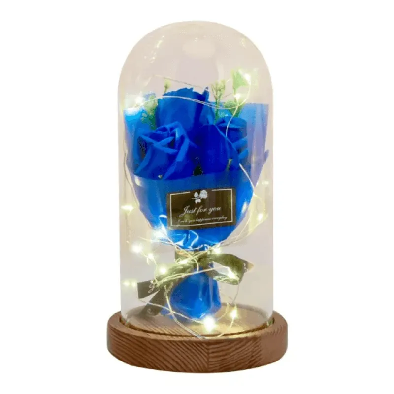 Rose Flower Bouquet Dome – Elegant Romantic Gift Idea