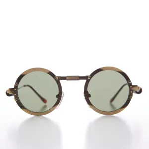 Round Industrial Steampunk Vintage Sunglass - Callum