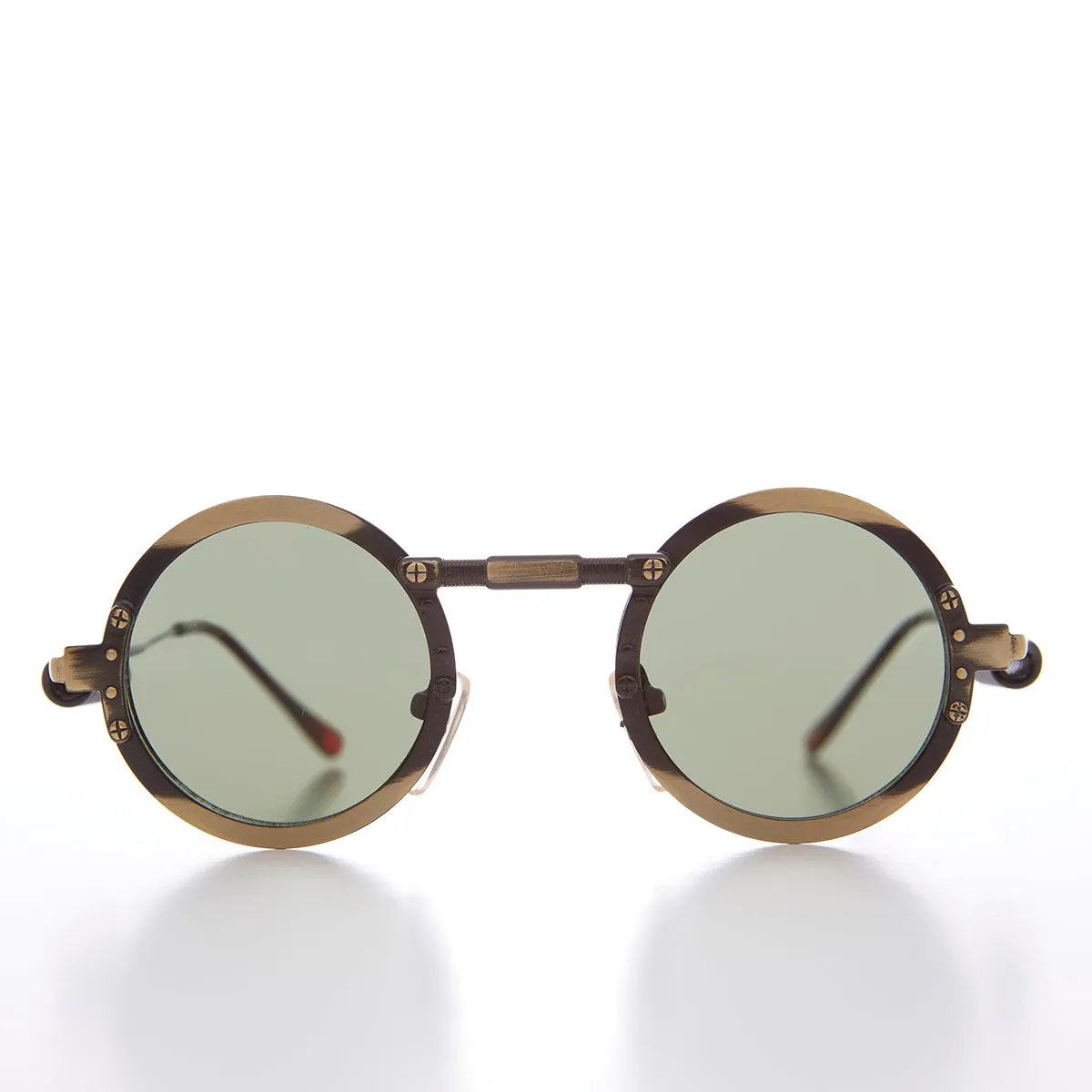 Round Industrial Steampunk Vintage Sunglass - Callum