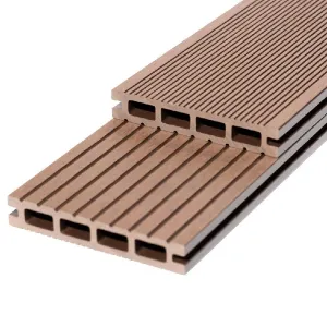 RYNO TerraceDeck Classic Grooved Reversible WPC Composite Decking Board - Chocolate (3.6m)