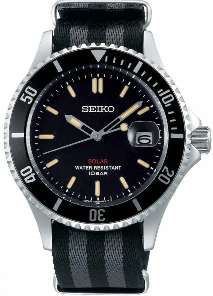 Seiko Vintage Design Solar Diver Nato Strap Limited Edition Model SZEV014