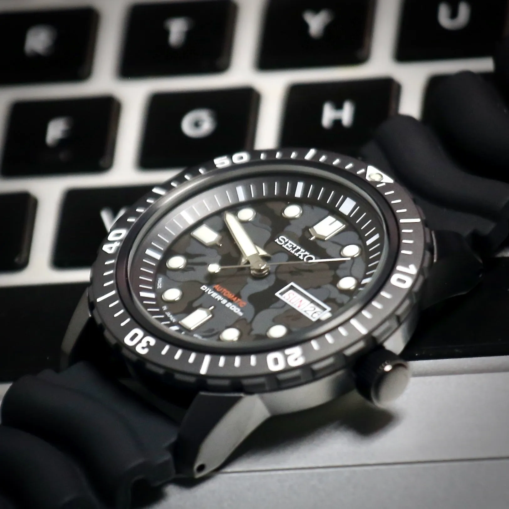 Seiko X A Bathing Ape (Bape) Automatic 200M Diver 2020 Limited Edition SZEL004