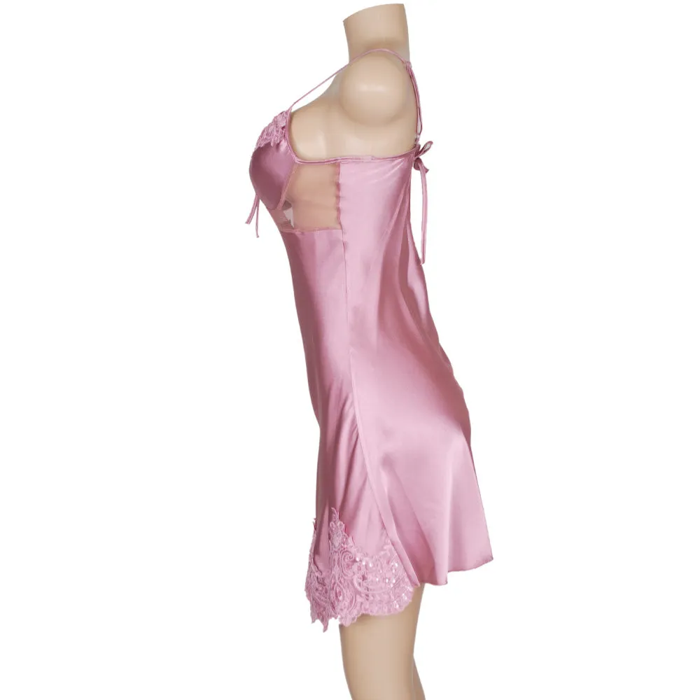 sexy babydoll lingerie with internal bra cups