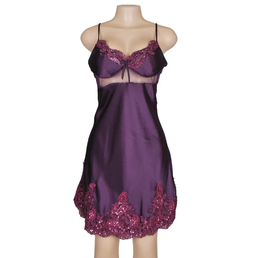 sexy babydoll lingerie with internal bra cups