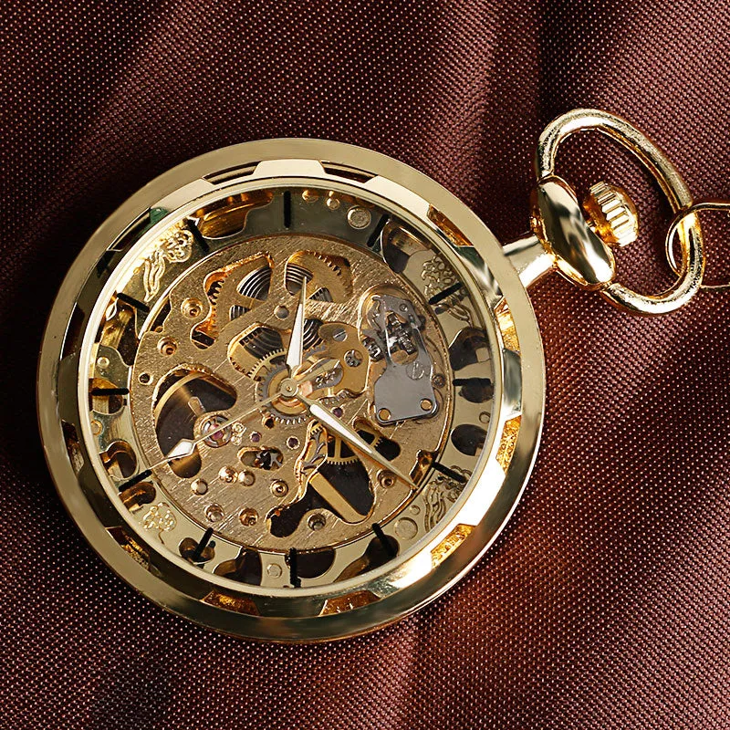 Skeleton Steampunk Pocket Watch