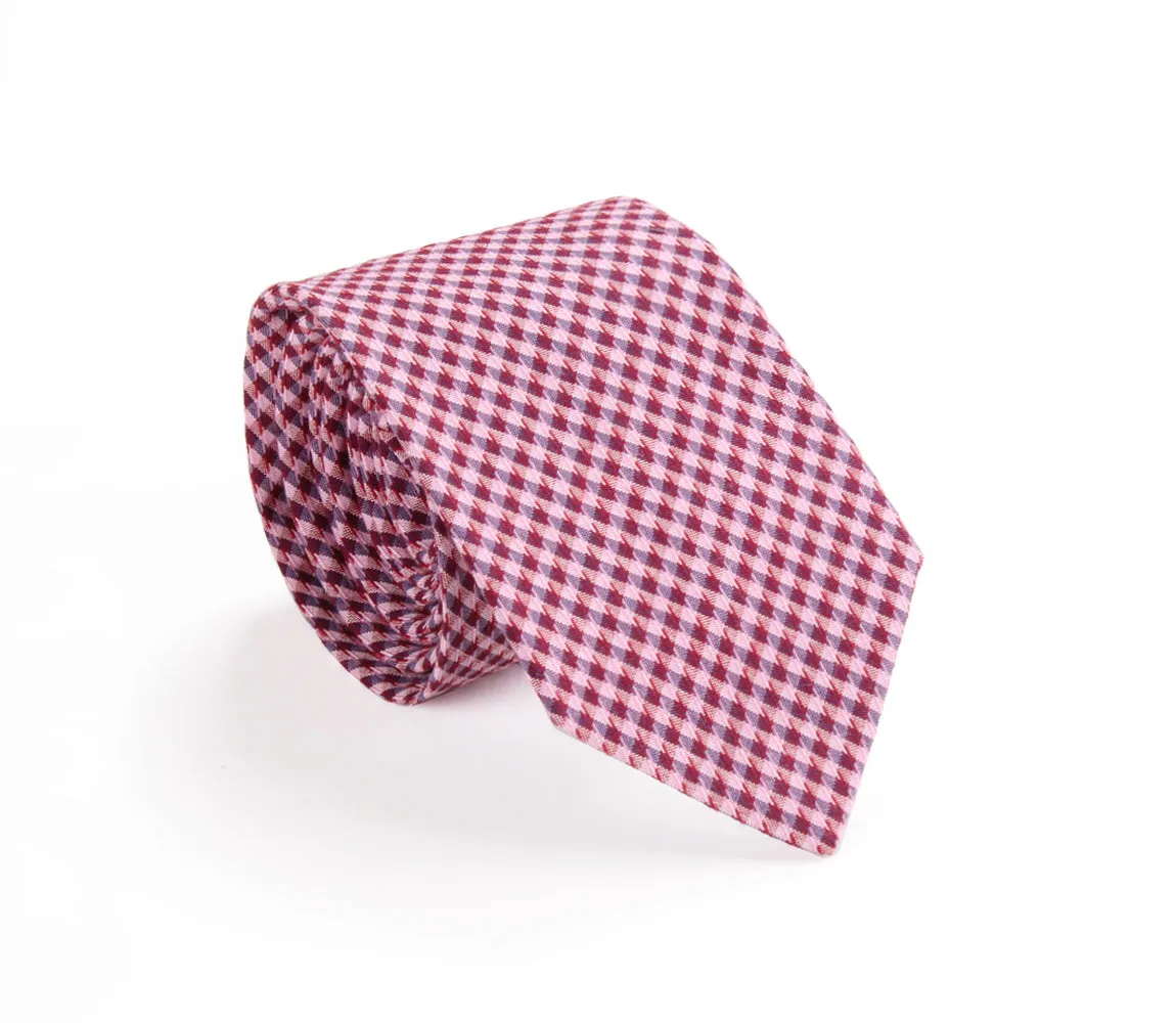 Skinny Red Gingham Tie