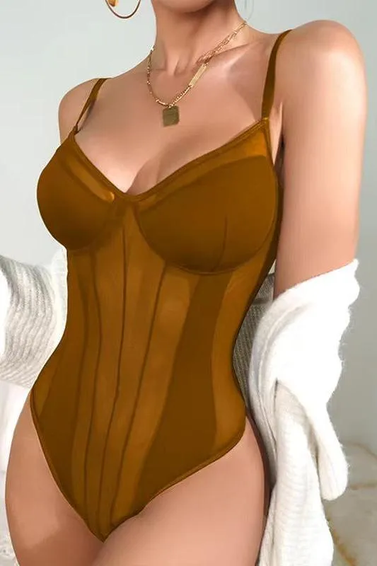 Skyler Bodysuit - Brown