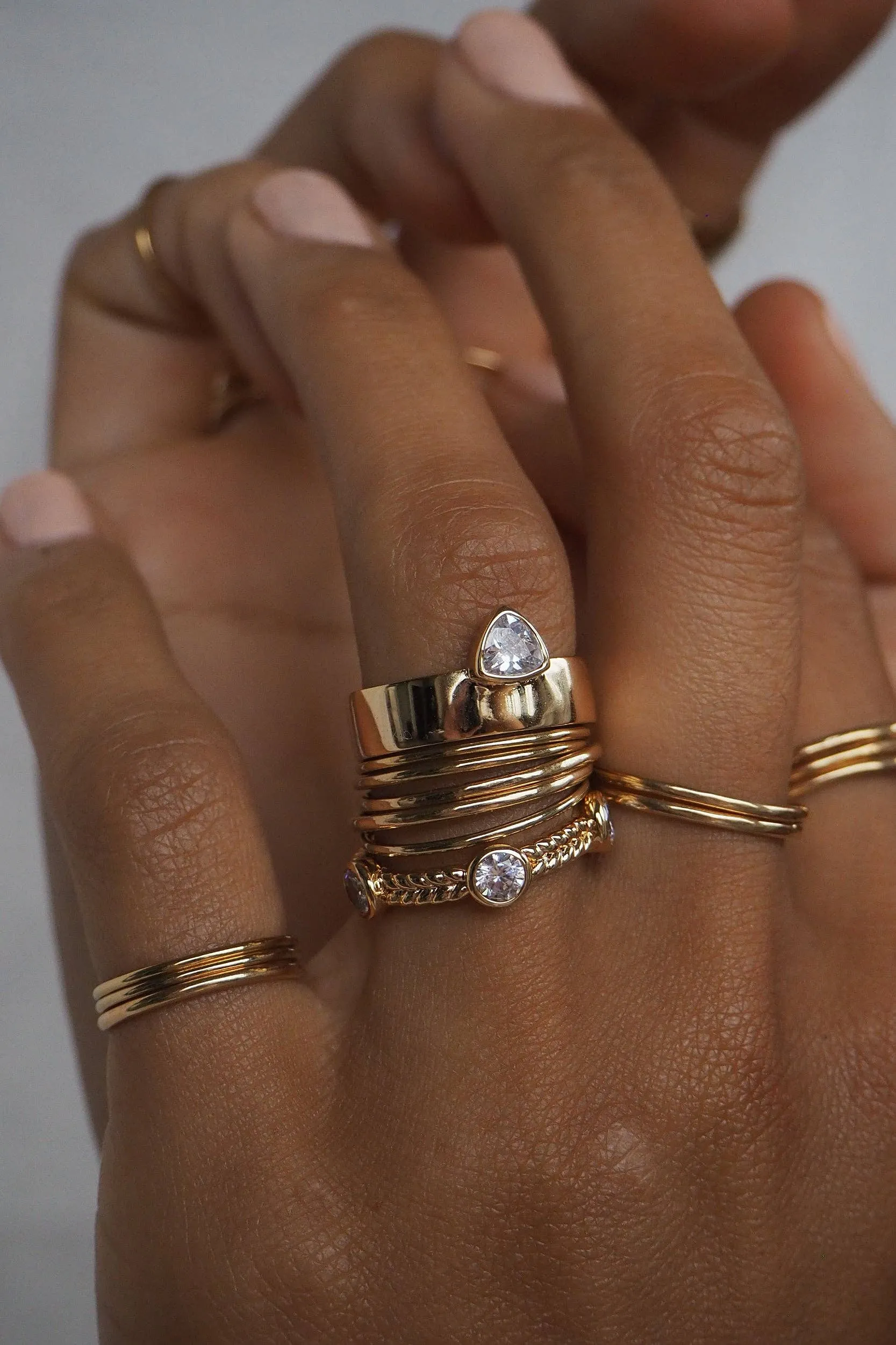 Smooth Wcz Trillion Cigar Ring