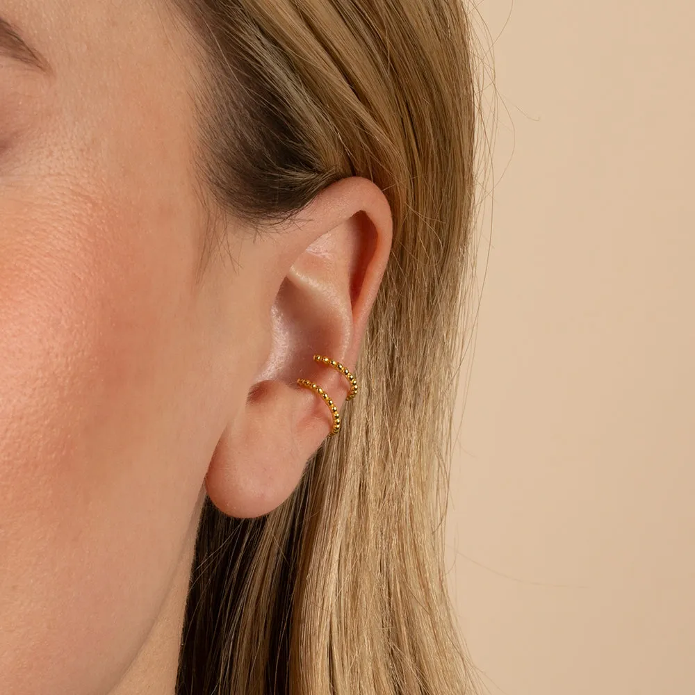 Solid Beaded Ear Cuff