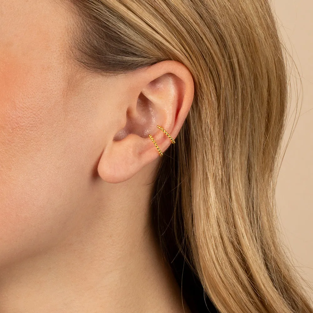 Solid Beaded Ear Cuff