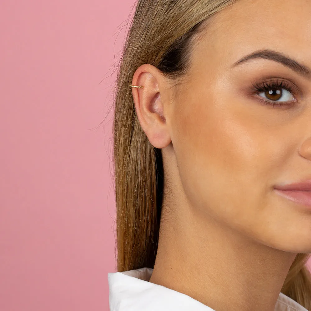 Solid Beaded Ear Cuff