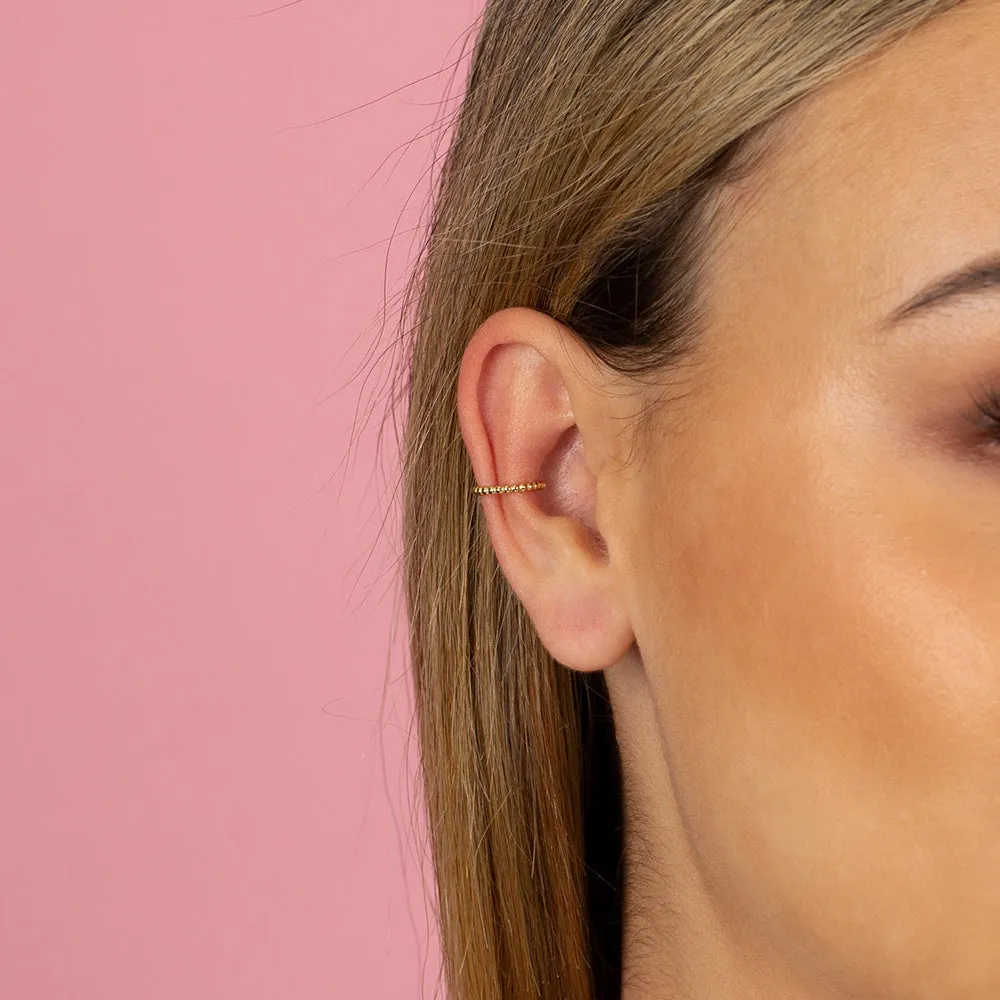 Solid Beaded Ear Cuff