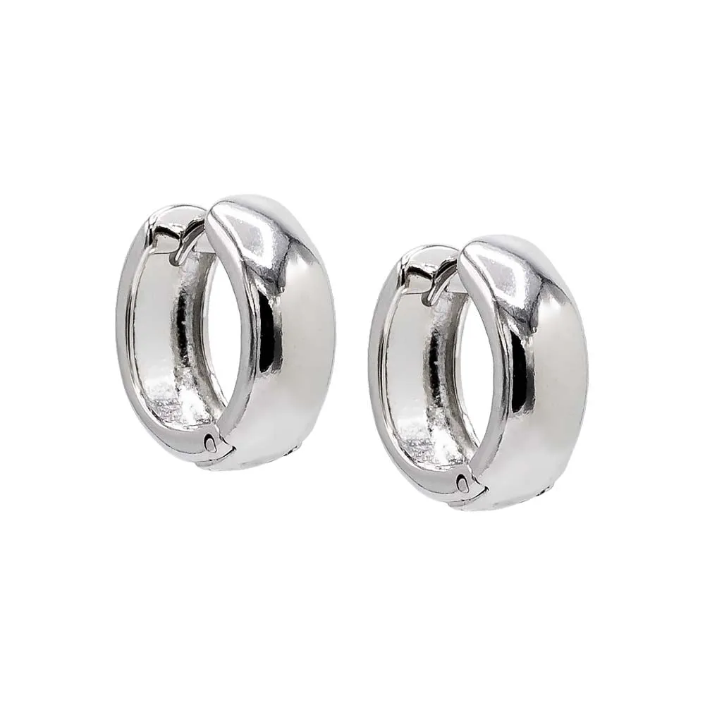 Solid Wide Huggie Earring