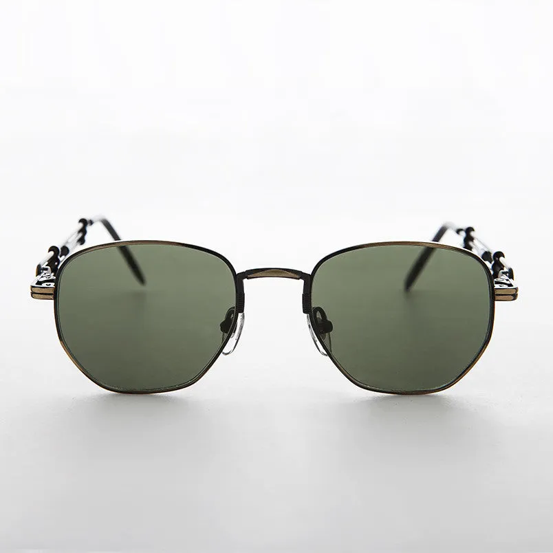 Square Vintage Sunglass with Industrial temples - Jagger