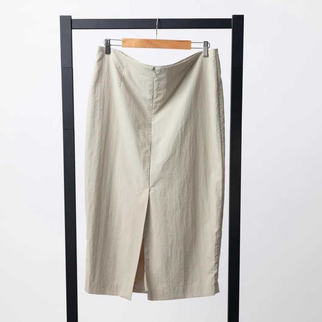 ST. AGNI Low Waist Pencil Skirt - Birch