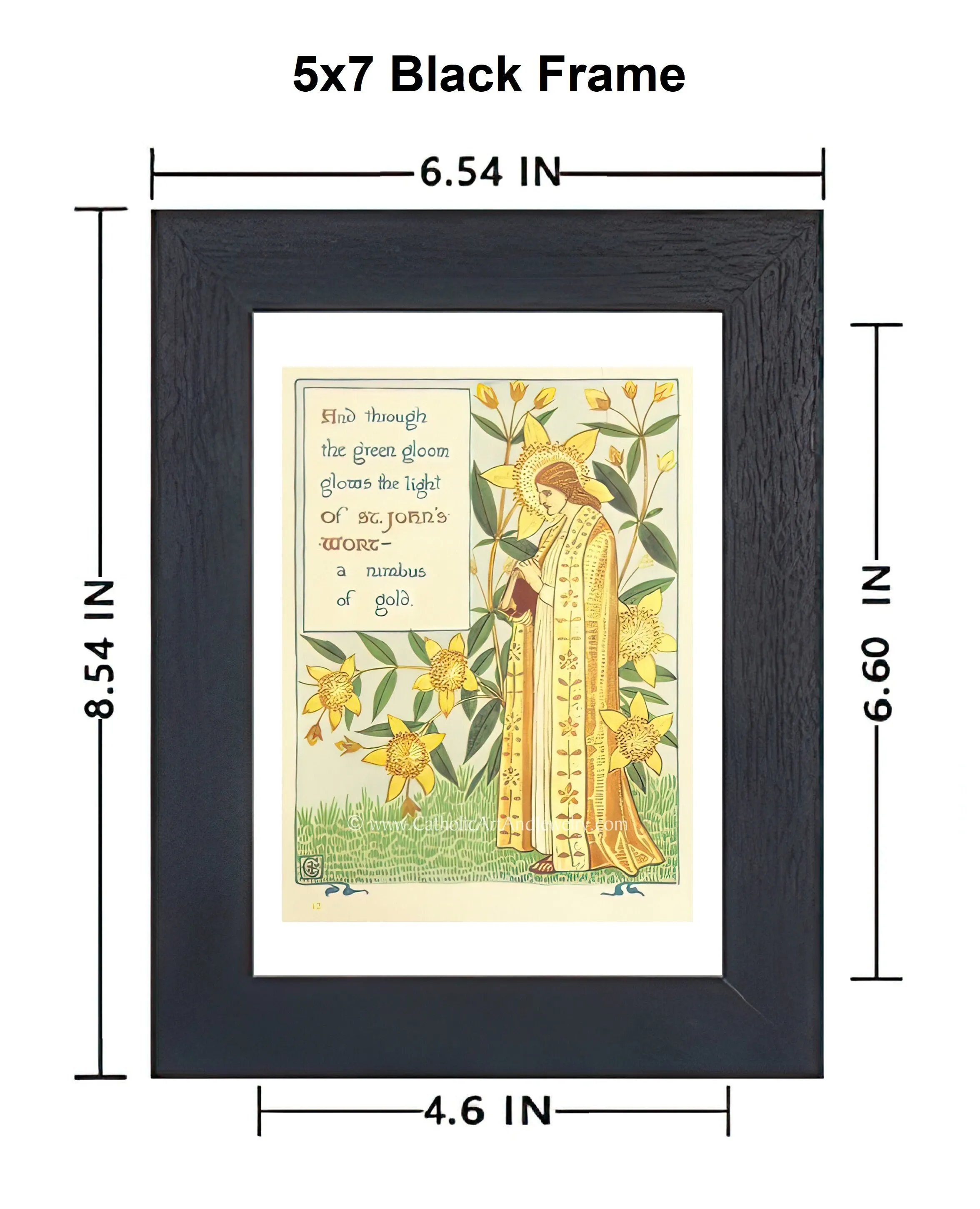 St. John’s Wort – Catholic Art Print – Catholic Gift
