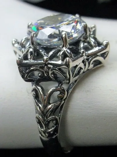 Star Ring, White CZ Ring, Gothic Jewelry Design#D121
