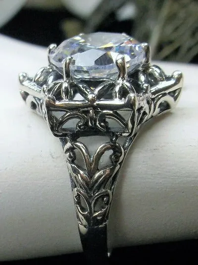Star Ring, White CZ Ring, Gothic Jewelry Design#D121