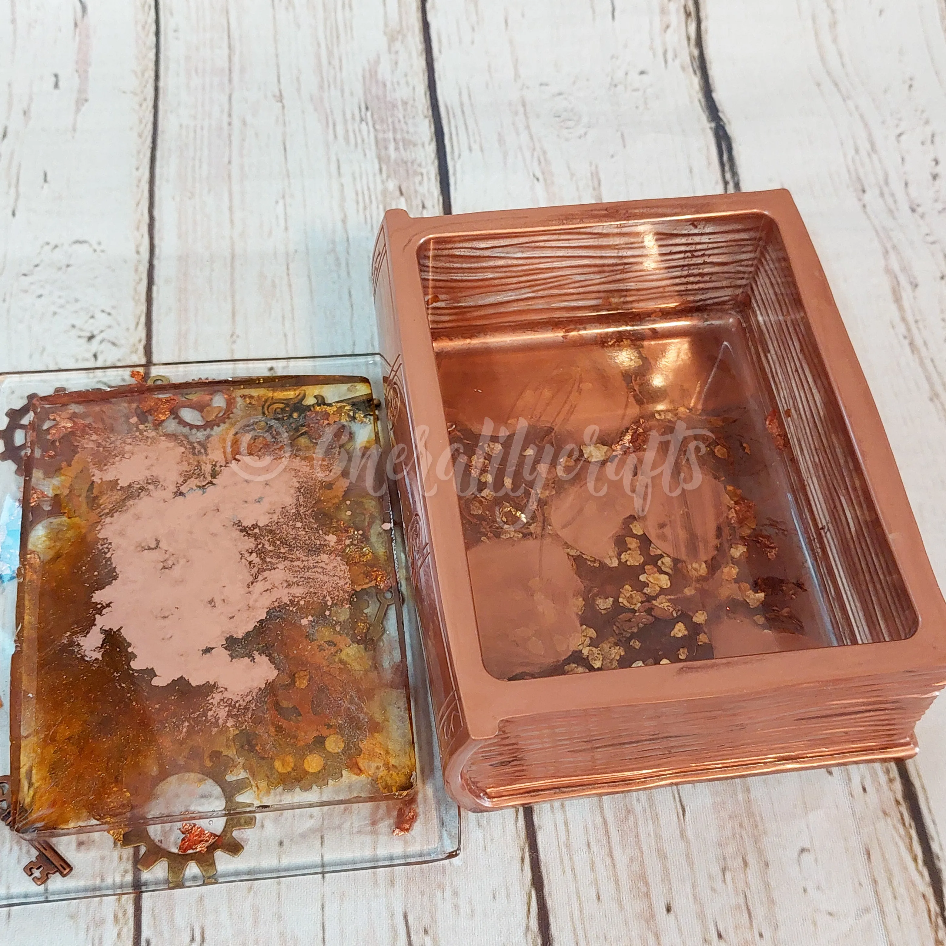 Steampunk Book Trinket Box