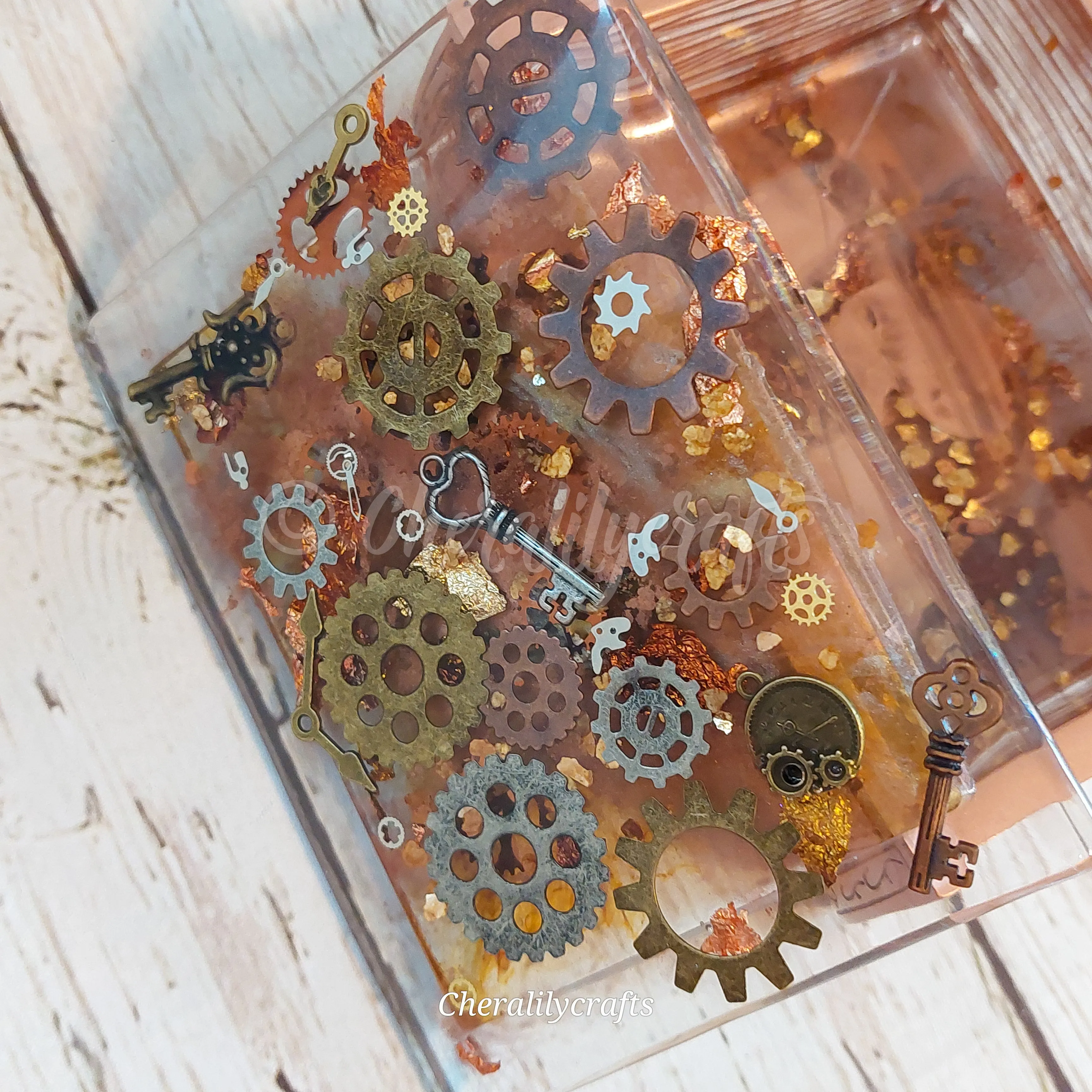 Steampunk Book Trinket Box