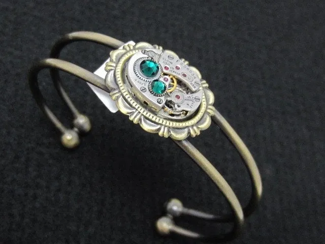 Steampunk Bracelet Cuff - steampunk jewelry